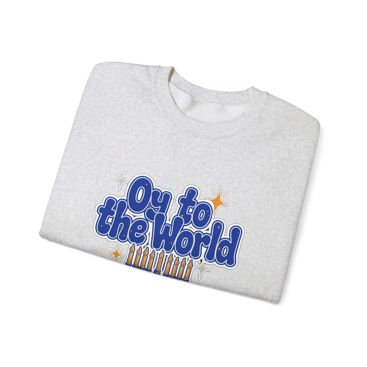 Oy to the World Sweatshirt, Retro Hanukkah Crewneck, Chanukah Gift