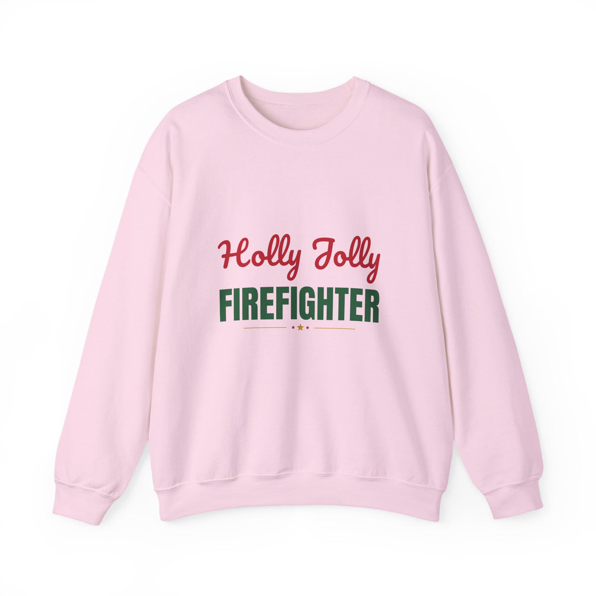 Holly Jolly Firefighter Sweatshirt, Firefighter Christmas Crewneck, Firefighter Gift