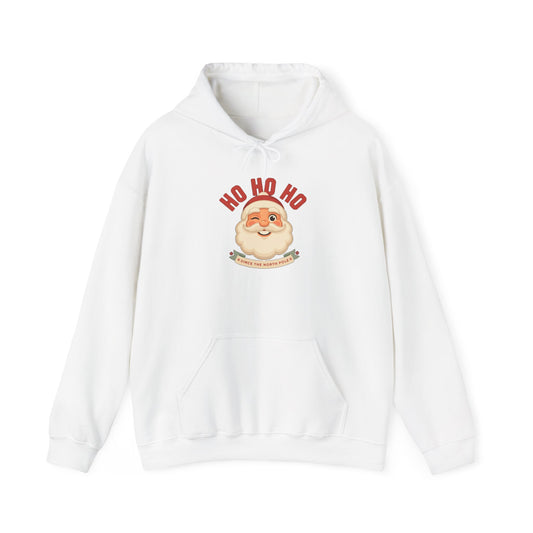 Ho Ho Ho Vintage Santa Hoodie, Retro Santa Hooded Sweatshirt