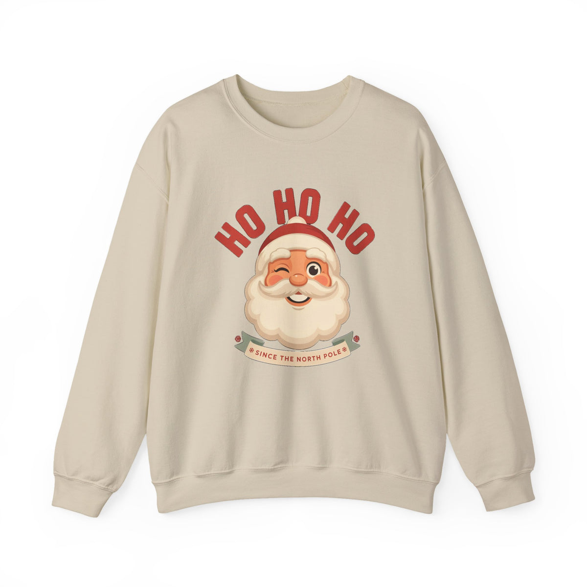 Ho Ho Ho Vintage Santa Sweatshirt, Retro Santa Christmas Crewneck, Classic Holiday Sweater