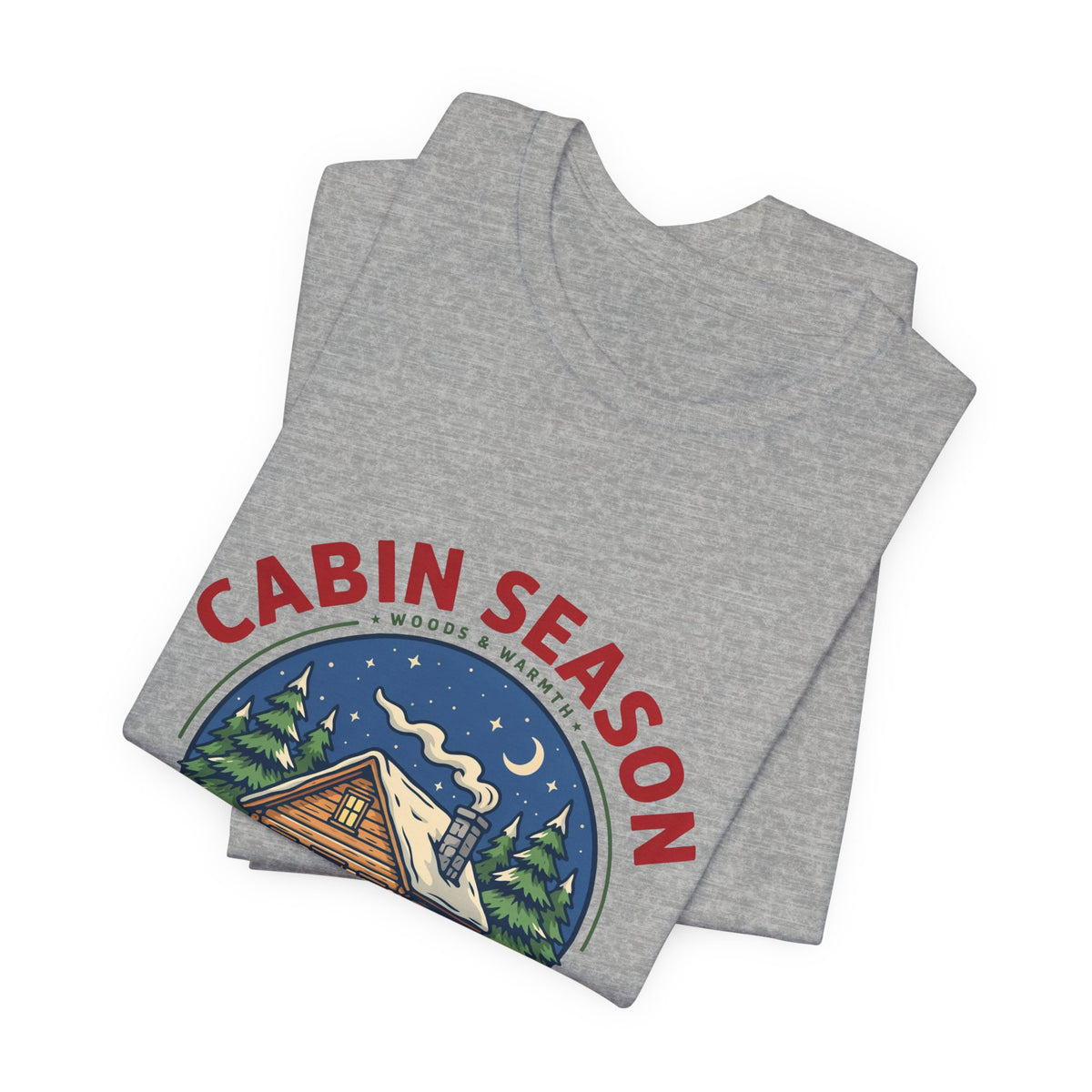 Cabin Season Shirt, Winter Cabin T-Shirt, Mountain Tee