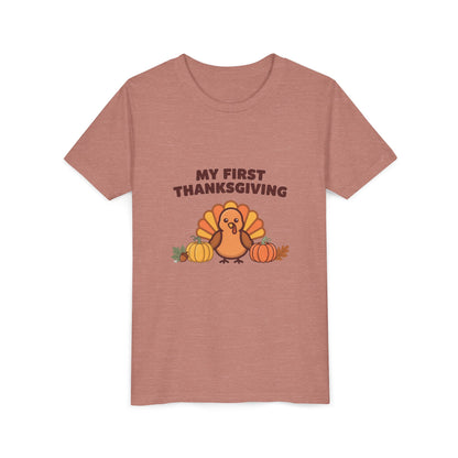 My First Thanksgiving Kids Shirt, Kids Thanksgiving Shirt, Youth Tee