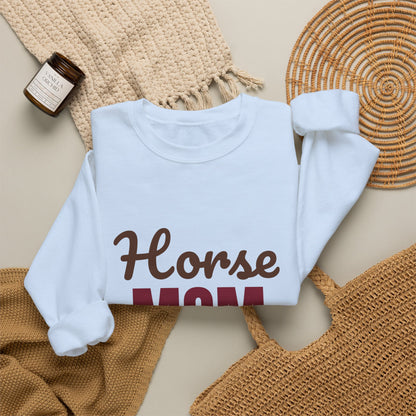 Horse Mom Barn Hair Don't Care Sweatshirt, Horse Mom Crewneck