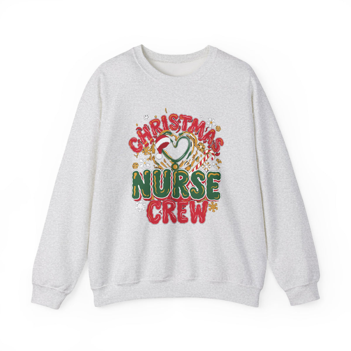 Christmas Nurse Crew Sweatshirt, Retro Nurse Christmas Crewneck, Holiday Nurse Sweater