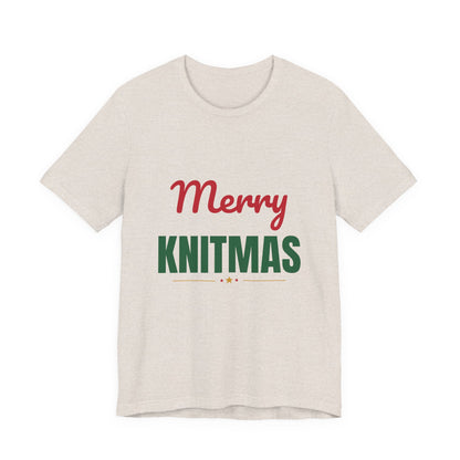 Merry Knitmas Shirt, Knitting Christmas T-Shirt, Knitter Gift
