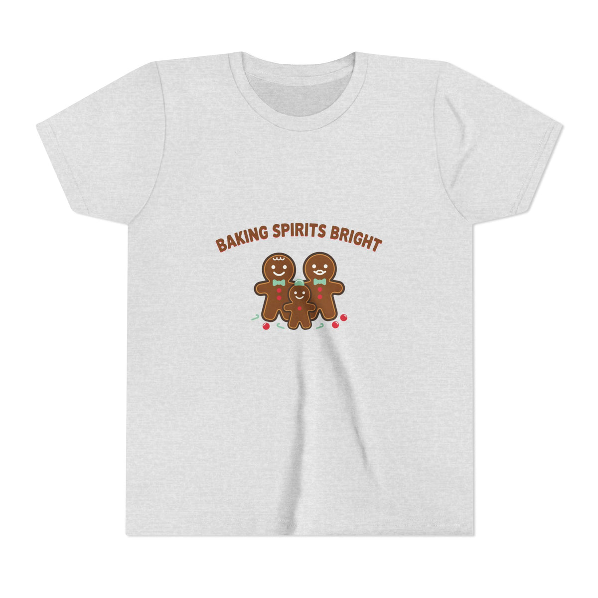 Baking Spirits Bright Gingerbread Family Kids Shirt