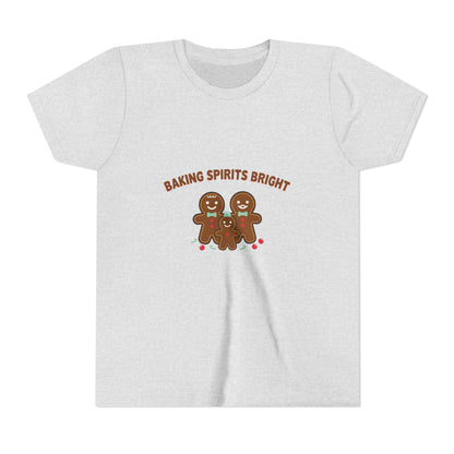 Baking Spirits Bright Gingerbread Family Kids Shirt