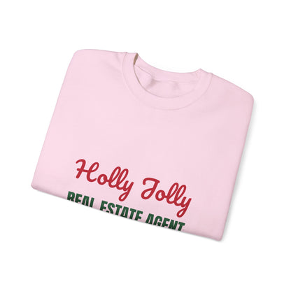 Holly Jolly Real Estate Agent Sweatshirt, Real Estate Agent Christmas Crewneck, Real Estate Agent Gift