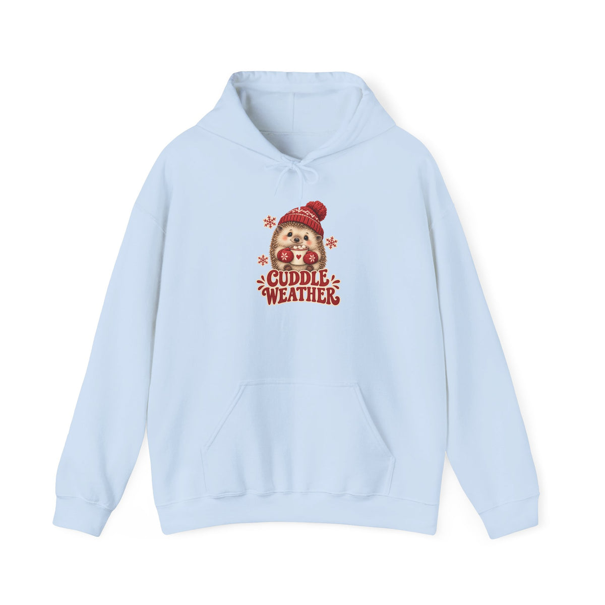 Cuddle Weather Hedgehog With Hot Cocoa Hoodie, Cute Hedgehog Hoodie