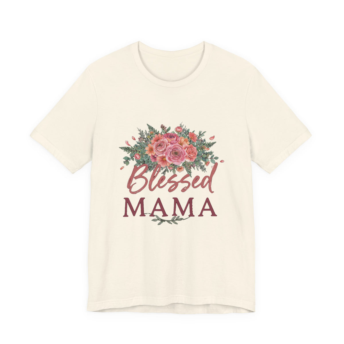 Blessed Mama Shirt, Floral Mom T-Shirt, Gift for Mom Tee