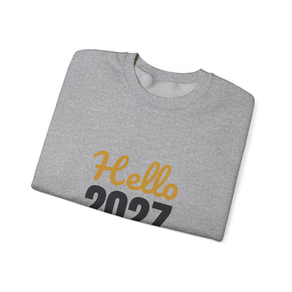 Hello 2027 New Year New Adventures Sweatshirt, New Year Crewneck, NYE Sweatshirt