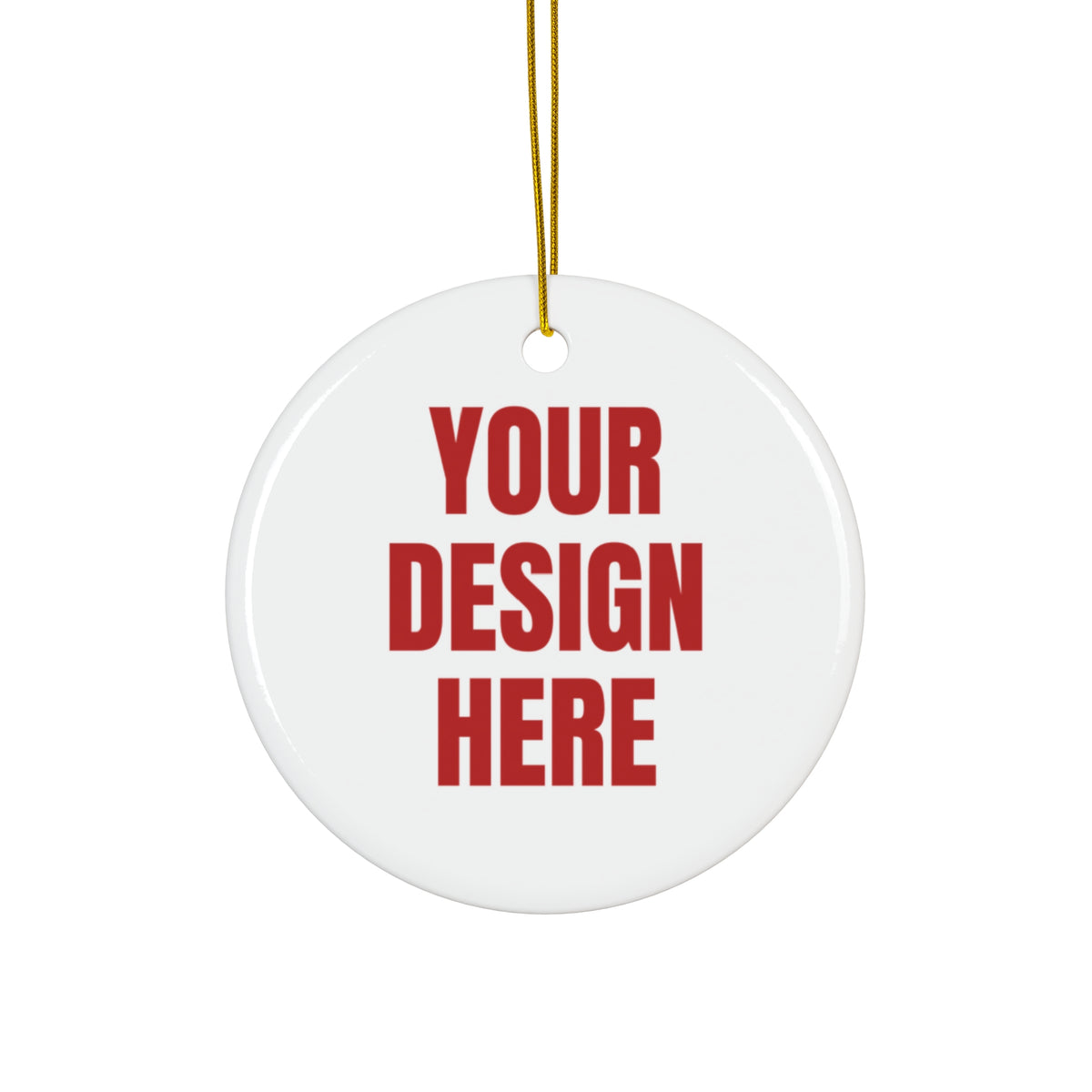 Custom photo Christmas ornament – view 2