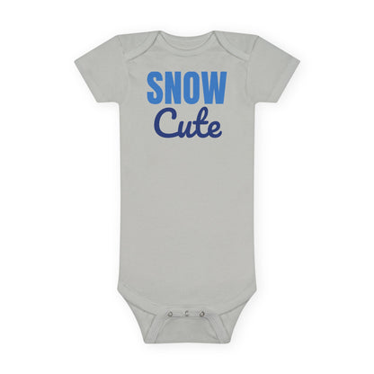Snow Cute Winter Baby Bodysuit, Christmas Baby Onesie
