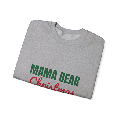 Mama Bear Christmas Sweatshirt, Mom Christmas Crewneck, Gift for Mom