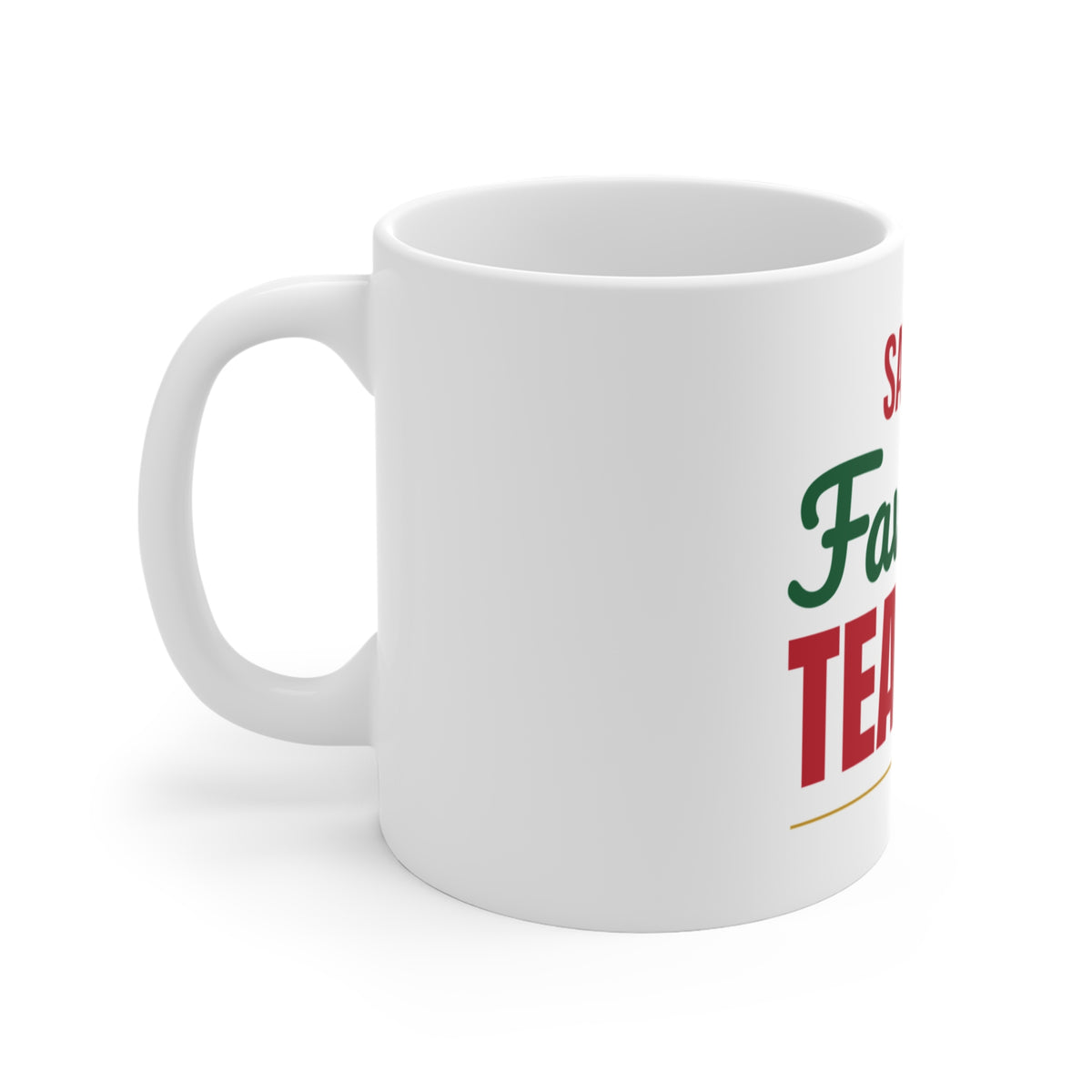 Santa's Favorite Teacher Mug, Teacher Christmas Coffee Mug 11oz