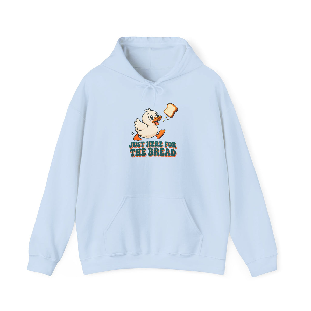 Just Here for the Bread Duck Hoodie, Funny Duck Hoodie
