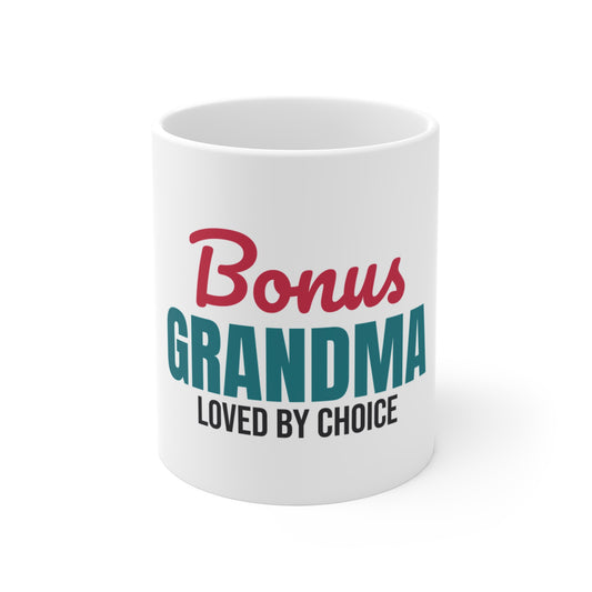 Bonus Grandma Loved by Choice Mug