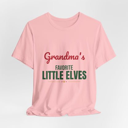 Grandma's Favorite Little Elves Shirt, Grandma Christmas T-Shirt, Nana Holiday Tee