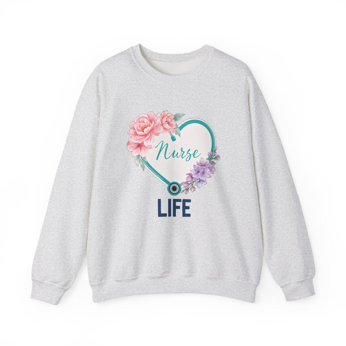 Nurse Life Sweatshirt, Floral Nurse Crewneck, RN Gift