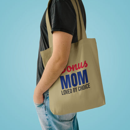 Bonus Mom Loved by Choice Tote Bag