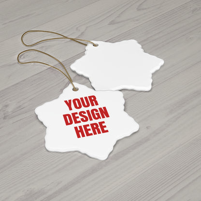 Custom Photo Christmas Ornament – Upload Your Photo or Text