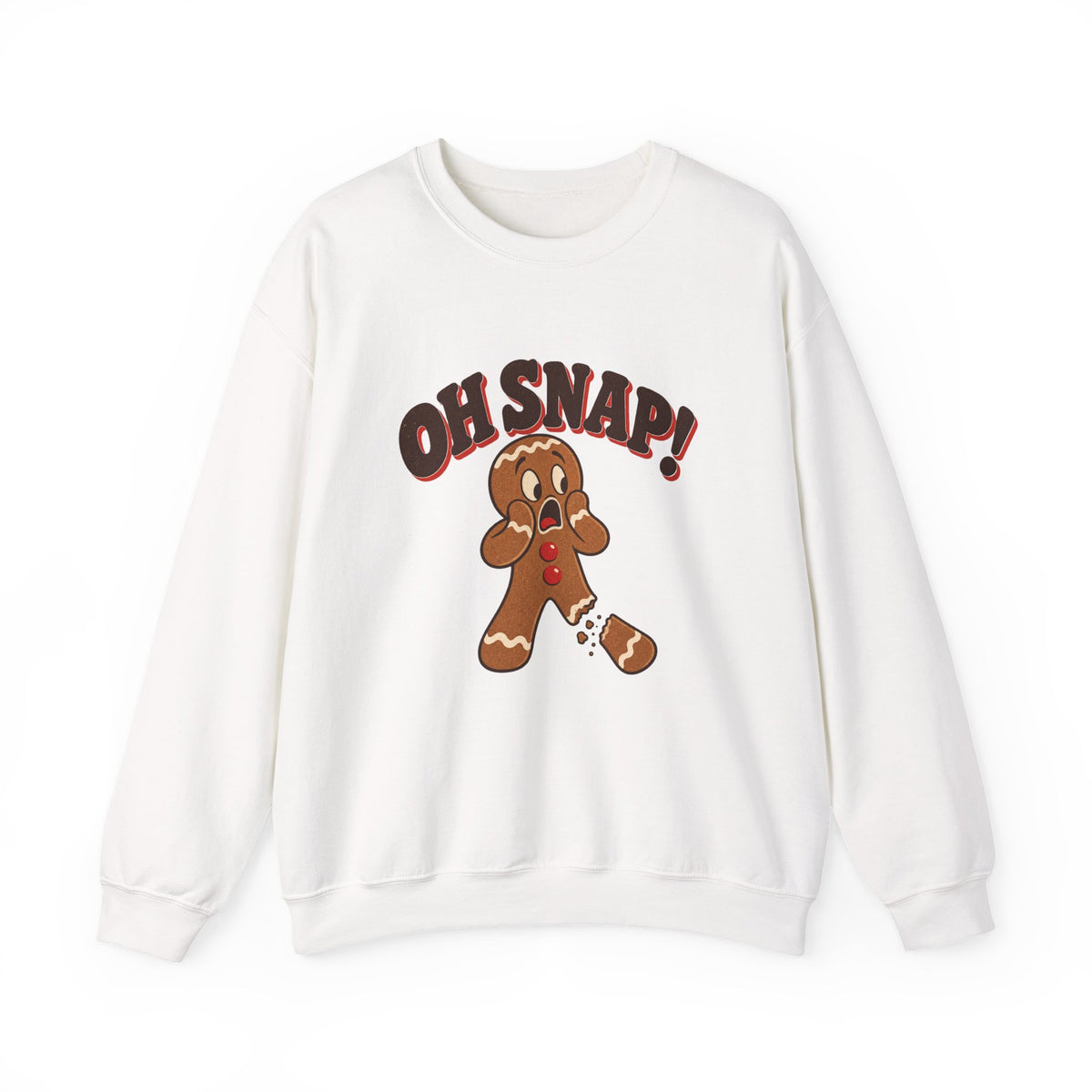 Oh Snap Gingerbread Man Funny Christmas Sweatshirt