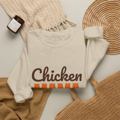 Chicken Mama Fresh Eggs Daily Sweatshirt, Chicken Mama Crewneck Sweatshirt