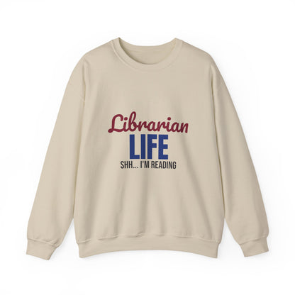 Librarian Life Shh I'm Reading Sweatshirt