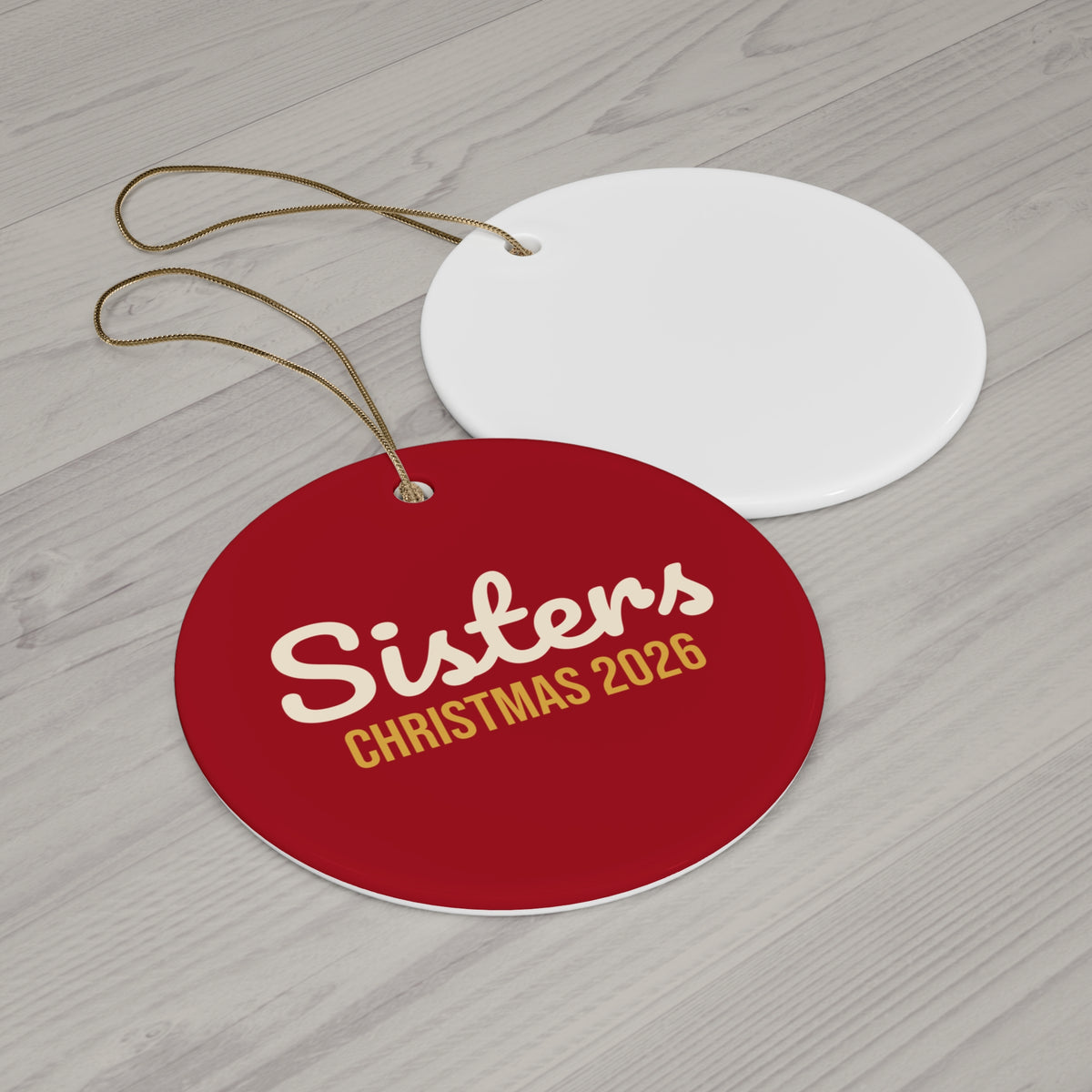 Sisters Christmas Ornament 2026, Sister Keepsake Ornament, Gift for Sister
