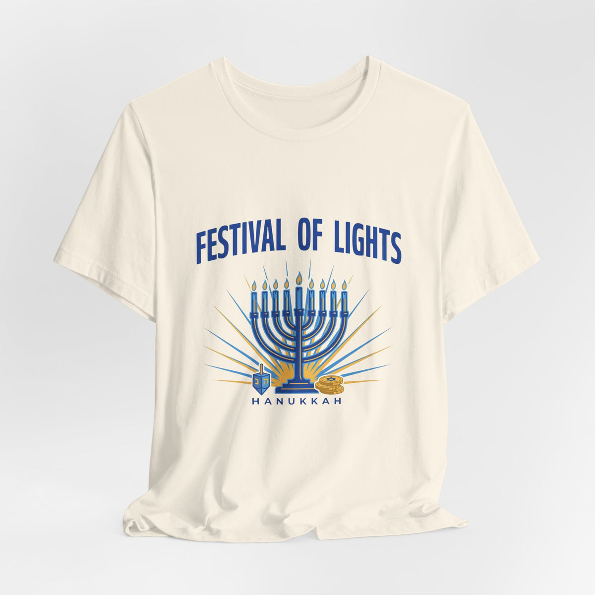 Festival of Lights Hanukkah Shirt, Hanukkah T-Shirt, Menorah Tee