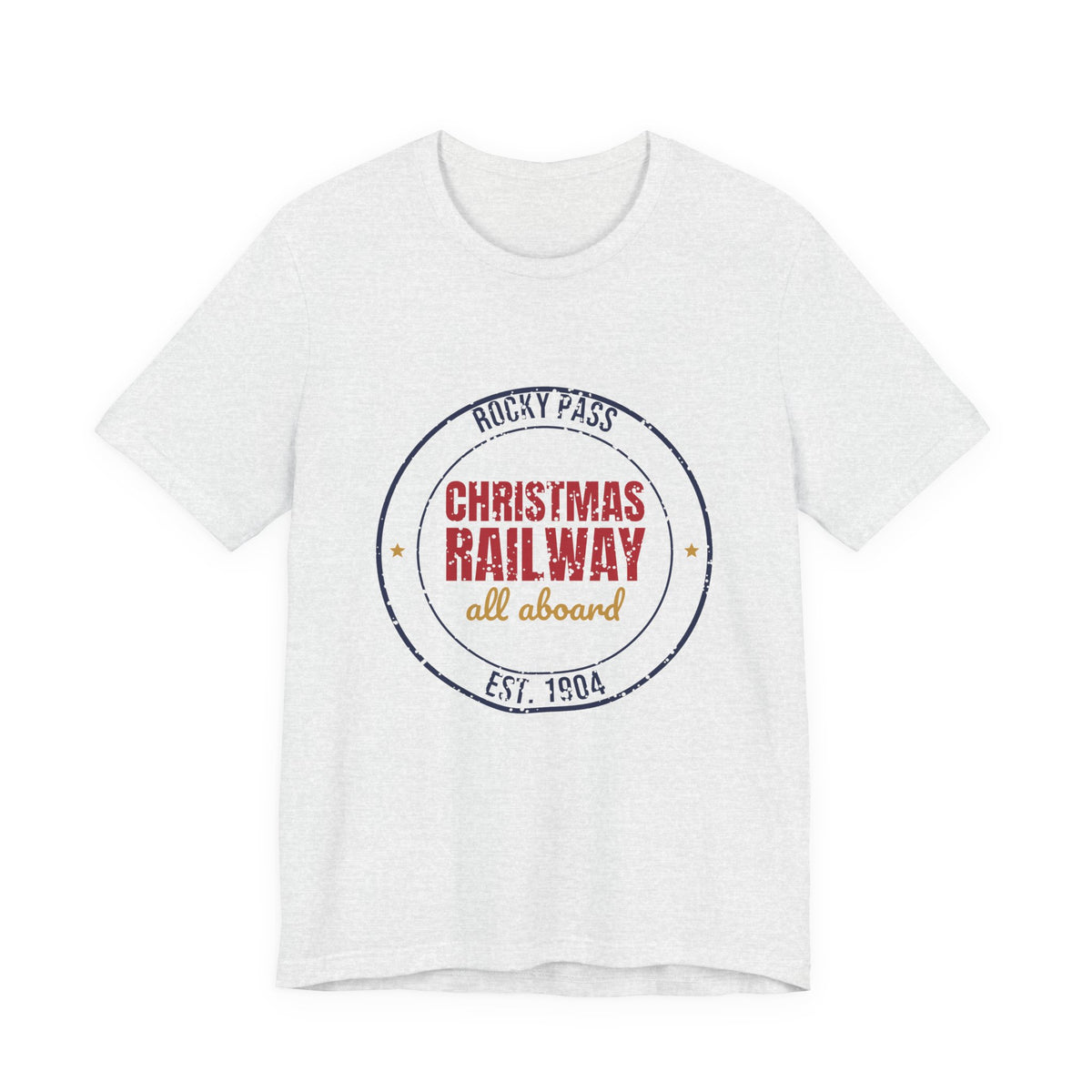 Rocky Pass Christmas Railway All Aboard Est. 1904 Shirt, Vintage Christmas T-Shirt, Vintage Christmas Gift