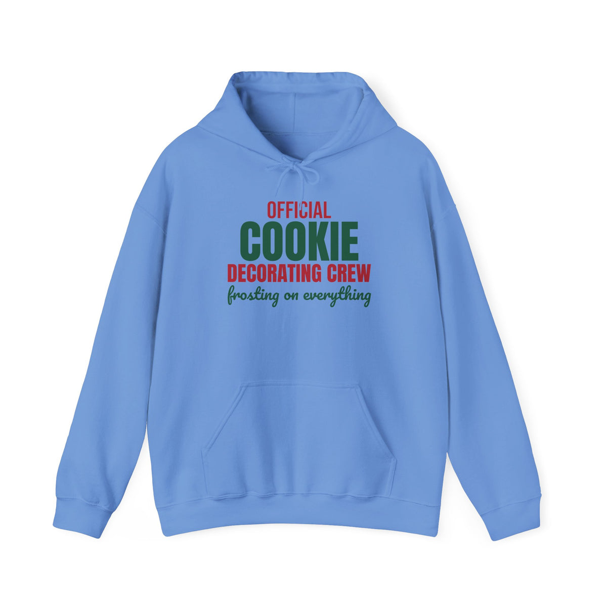 Official Cookie Decorating Crew Frosting on Everything Hoodie, Christmas Baking Hoodie