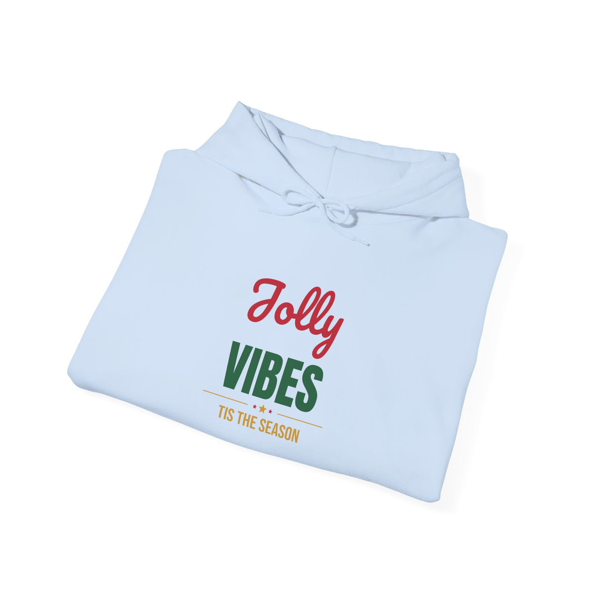 Jolly Vibes Tis the Season Hoodie, Christmas Hooded Sweatshirt, Retro Holiday Hoodie