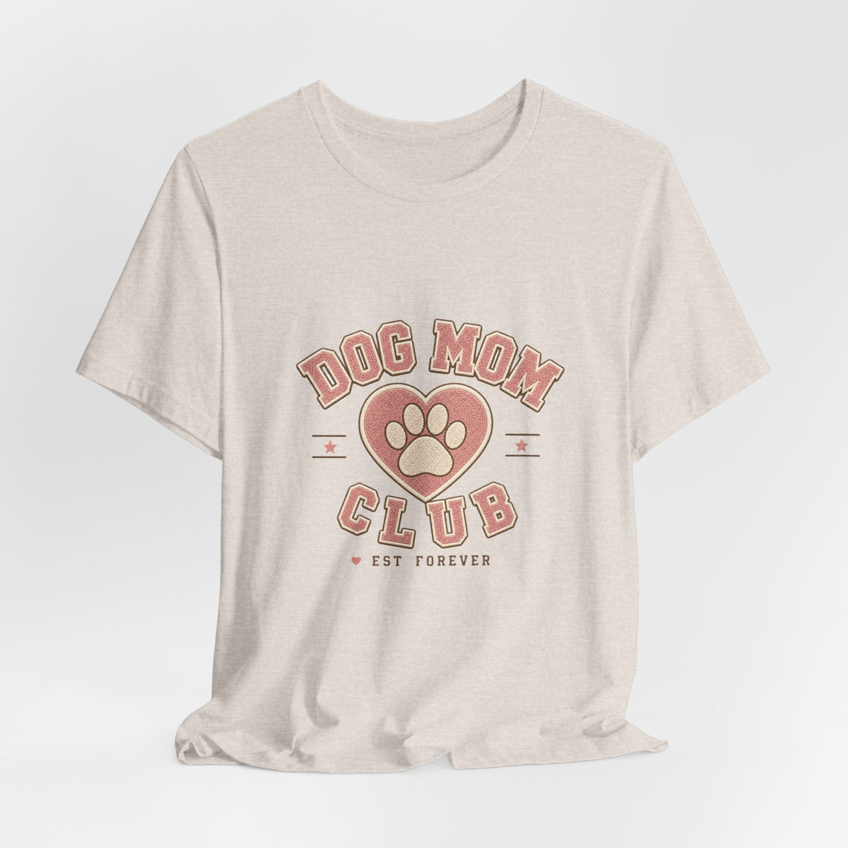 Dog Mom Club Shirt, Varsity Dog Mom T-Shirt, Paw Print Gift for Dog Lovers