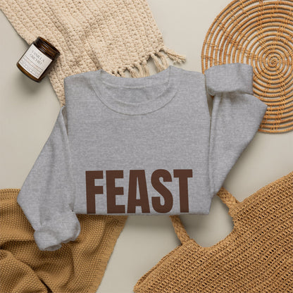 Feast Mode On Sweatshirt, Funny Thanksgiving Crewneck