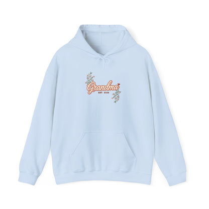Grandma Est 2026 Hoodie, New Grandma Hooded Sweatshirt, Pregnancy Reveal Gift