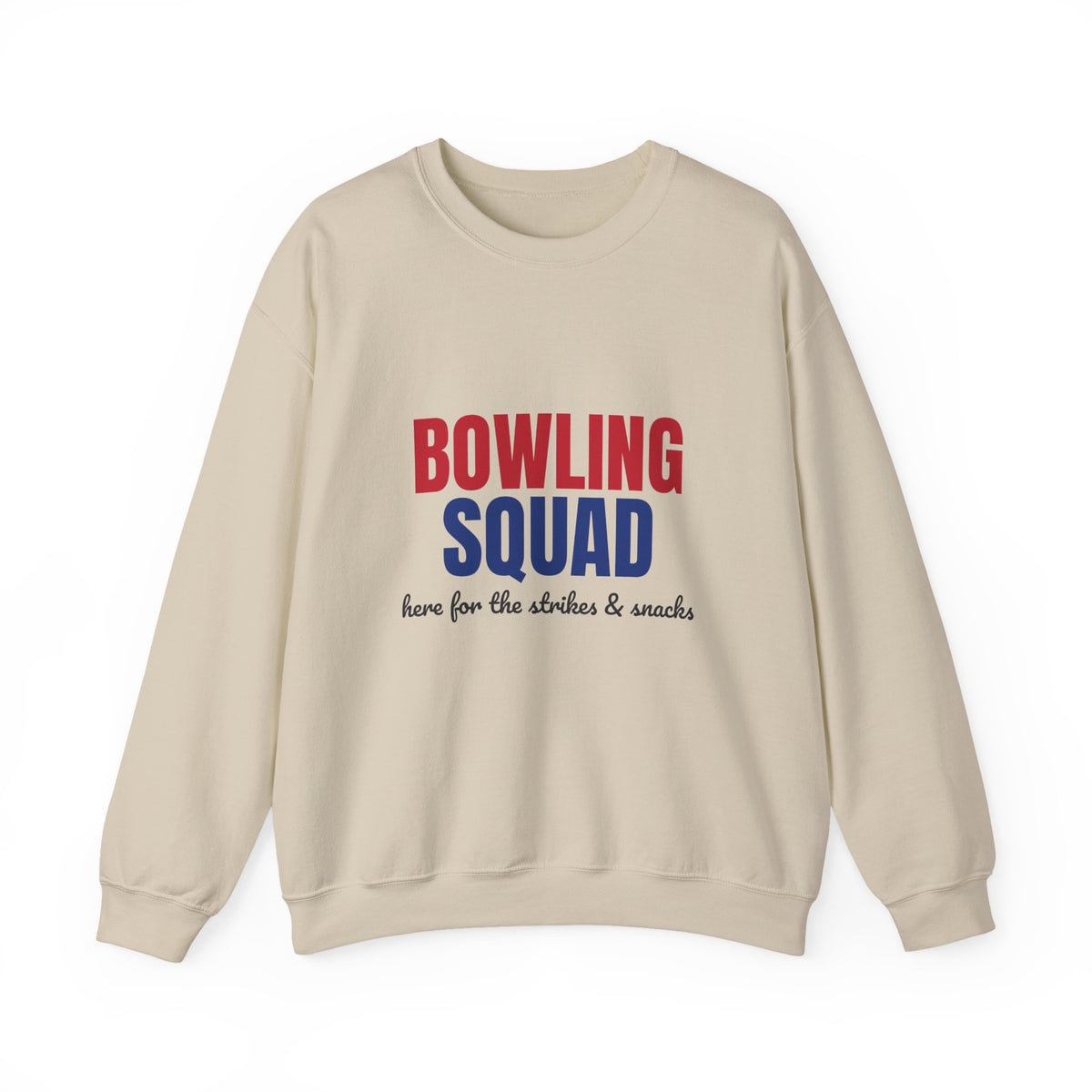 Bowling Squad Here for the Strikes and Snacks Sweatshirt, Bowling Squad Crewneck Sweatshirt