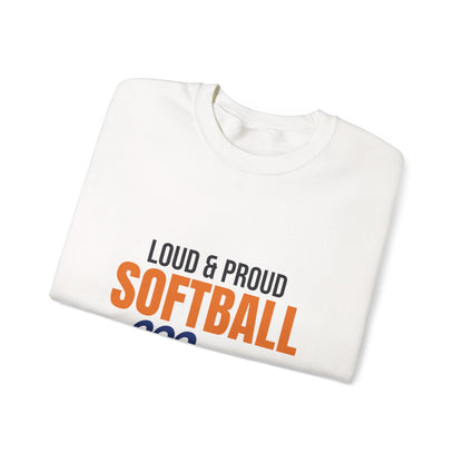 Loud and Proud Softball Mom Sweatshirt, Softball Mom Crewneck