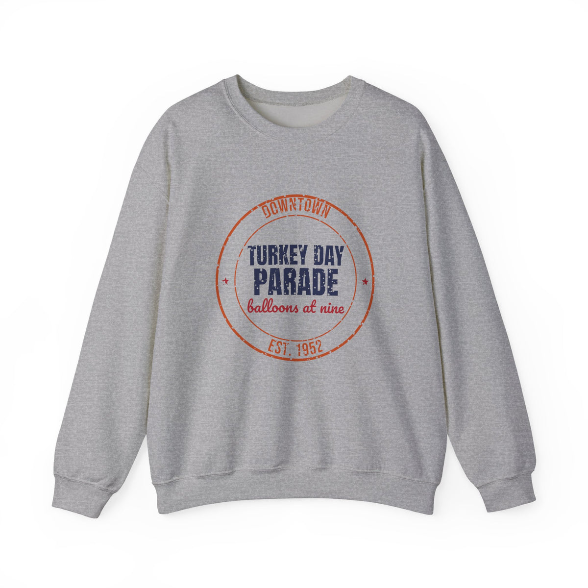 Downtown Turkey Day Parade Est. 1952 Sweatshirt, Vintage Thanksgiving Crewneck Sweatshirt