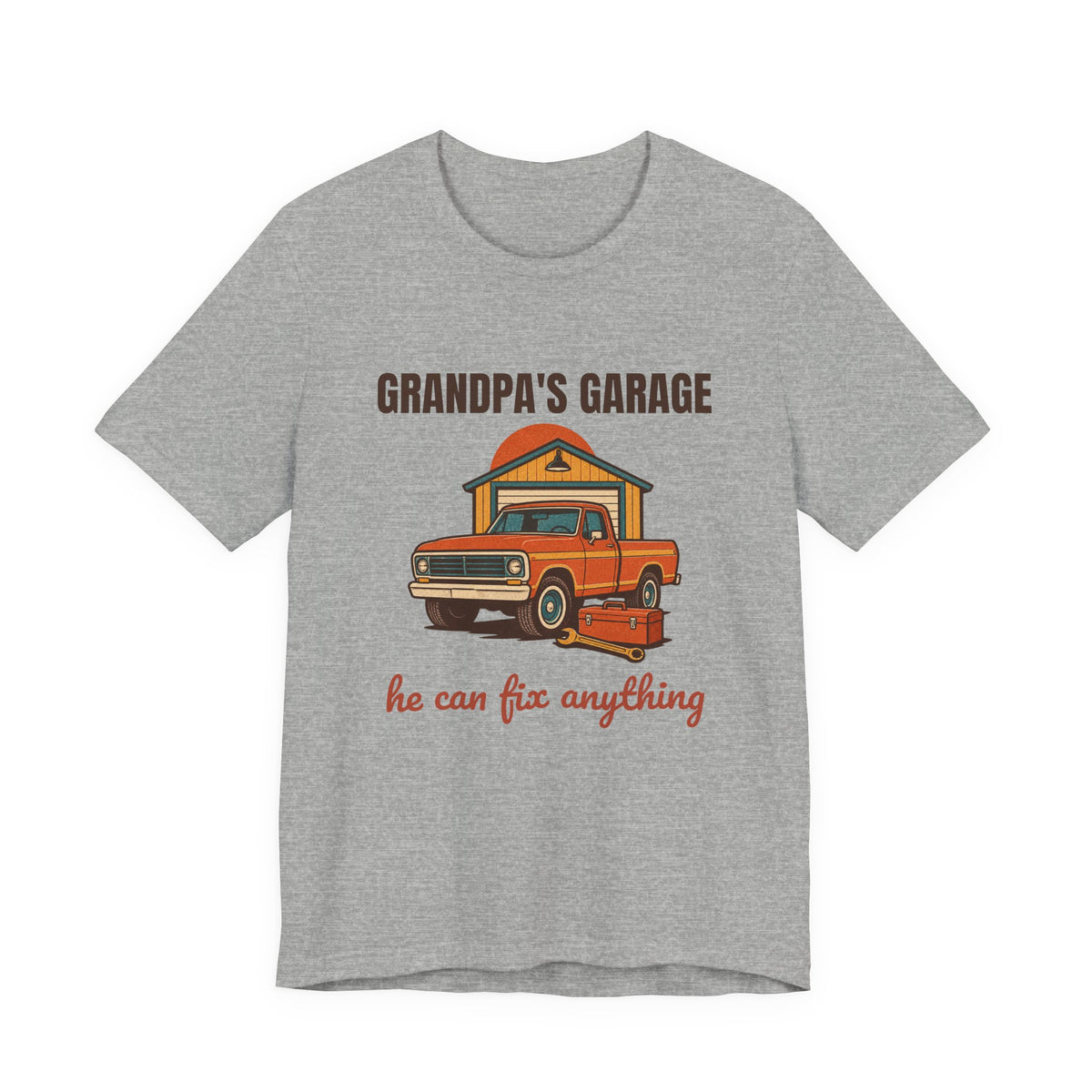 Grandpa's Garage He Can Fix Anything Shirt, Retro Grandpa's Garage T-Shirt, Vintage Grandpa's Garage Gift
