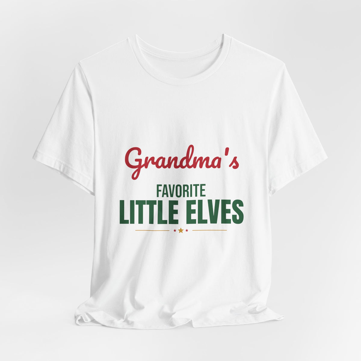 Grandma's Favorite Little Elves Shirt, Grandma Christmas T-Shirt, Nana Holiday Tee