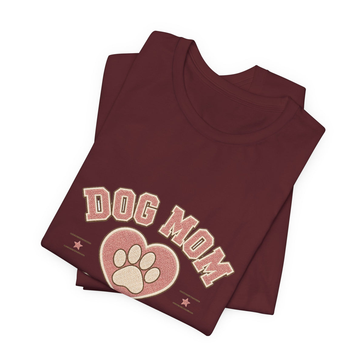 Dog Mom Club Shirt, Varsity Dog Mom T-Shirt, Paw Print Gift for Dog Lovers