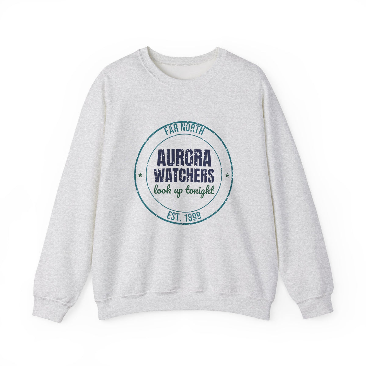 Far North Aurora Watchers Est. 1899 Sweatshirt, Vintage Winter Crewneck Sweatshirt