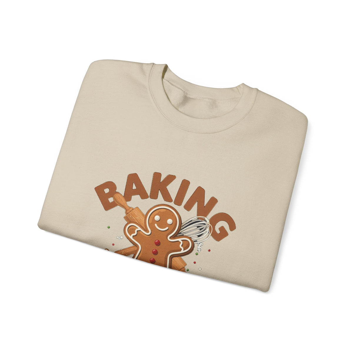 Baking Spirits Bright Sweatshirt, Christmas Baking Crewneck, Gift for Bakers