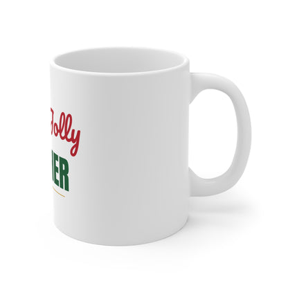 Holly Jolly Teacher Mug, Teacher Christmas Coffee Mug 11oz