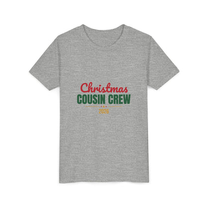 Christmas Cousin Crew 2026 Kids Shirt, Kids Matching Christmas T-Shirt