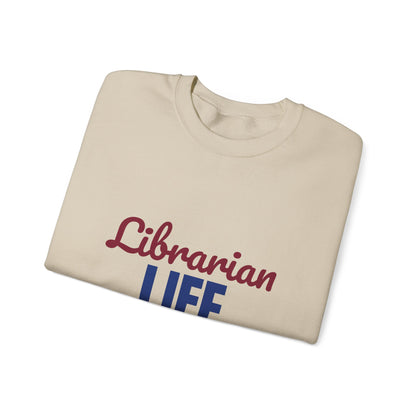 Librarian Life Shh I'm Reading Sweatshirt, Librarian Crewneck Sweatshirt