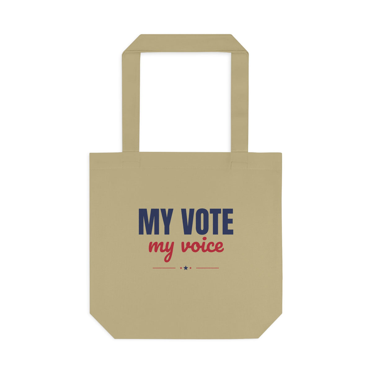 My Vote My Voice Tote Bag, Vote Canvas Tote Bag