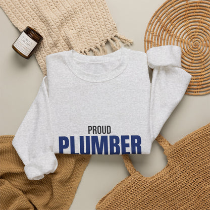 Proud Plumber Fixing It Right Sweatshirt, Plumber Crewneck Sweatshirt