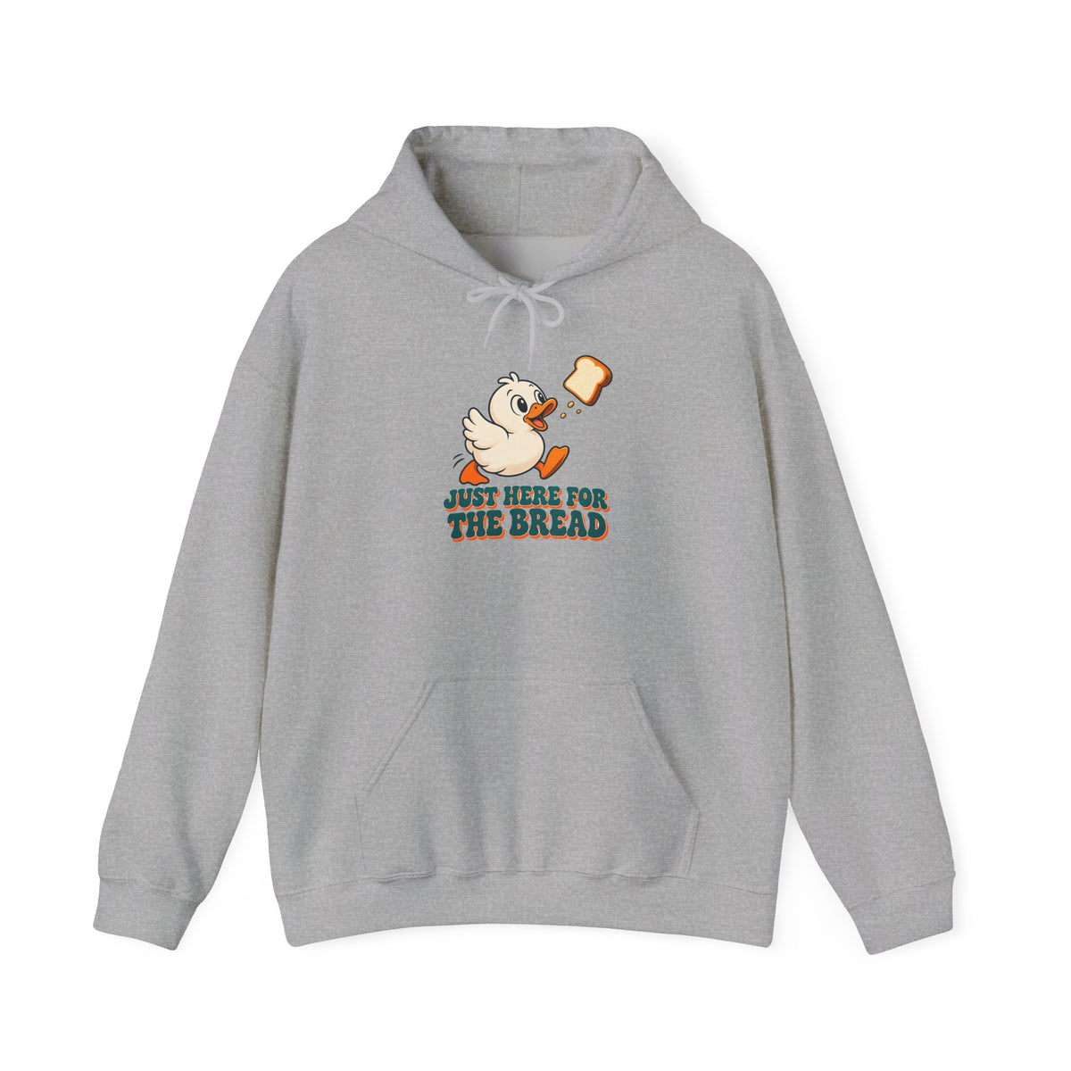 Just Here for the Bread Duck Hoodie, Funny Duck Hoodie